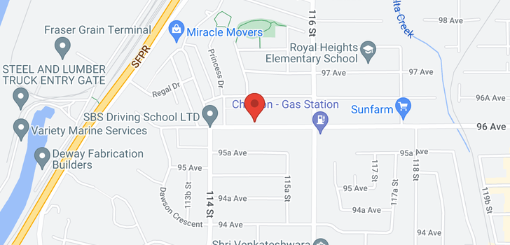 map of 11485 96 AVENUE